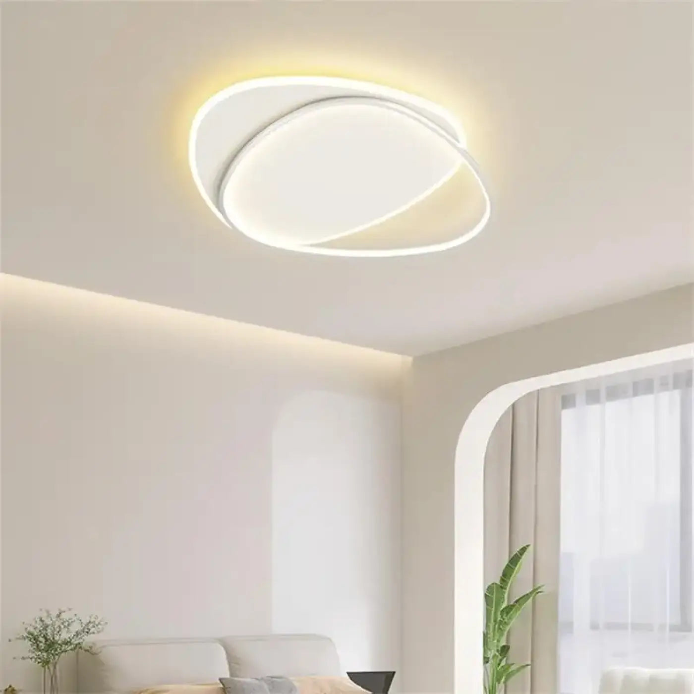 Oval interlaced LED design ceiling light | ROTIHE