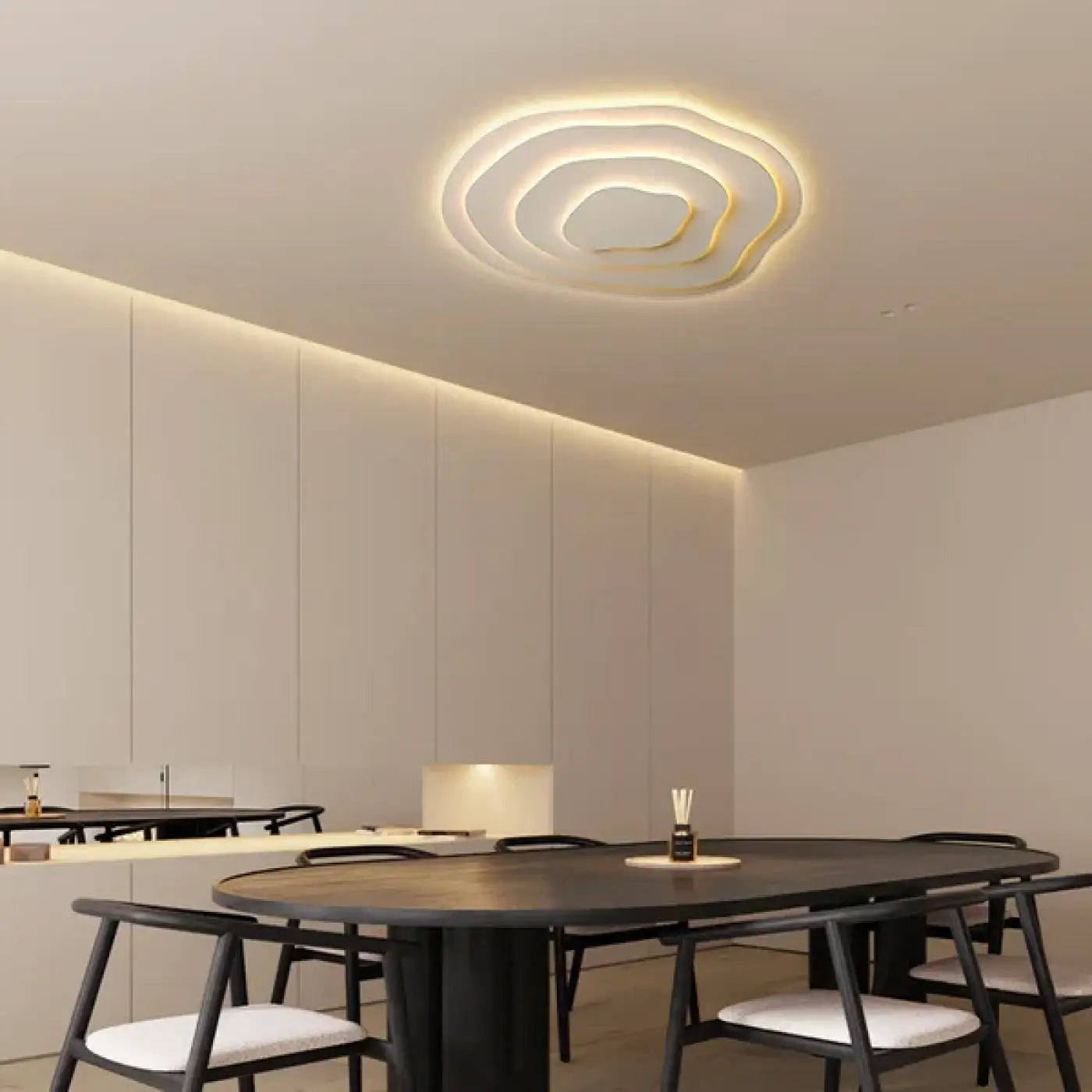 LED white modern Scandinavian ceiling light | ZANERO