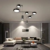 Statement modern black LED ceiling light | KISE