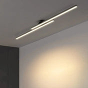 Linear black adjustable LED ceiling light | PIKON