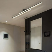 Linear black adjustable LED ceiling light | PIKON