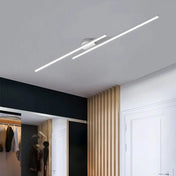 Linear black adjustable LED ceiling light | PIKON