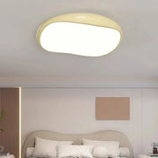 Round white LED ceiling light for modern hallway | RERAHI