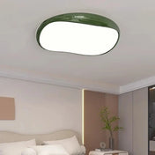 Round white LED ceiling light for modern hallway | RERAHI