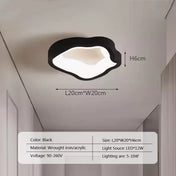 Minimalist black and white LED ceiling light | LUKA