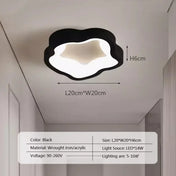 Minimalist black and white LED ceiling light | LUKA