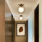 Statement design amber gold glass ceiling light | ZIPELI