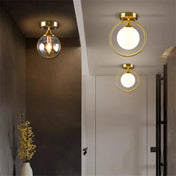 Statement design amber gold glass ceiling light | ZIPELI