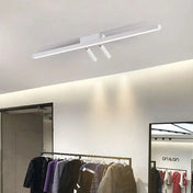 Linear black double spotlight LED ceiling light | DEVO