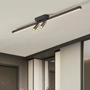Linear black double spotlight LED ceiling light | DEVO