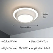 Modern black and white aluminium LED ceiling light | PEME