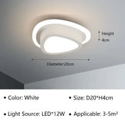Modern black and white aluminium LED ceiling light | PEME