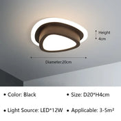 Modern black and white aluminium LED ceiling light | PEME