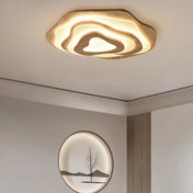 Organic brown wood LED ceiling light | BOVI
