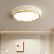 Scandinavian design curved wood LED ceiling light | ZUZEL