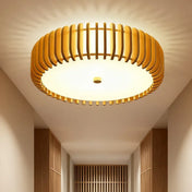 Scandinavian slatted wood LED ceiling light | DALIKO
