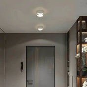 Round minimalist black or white ceiling light IP65 | DIGALA