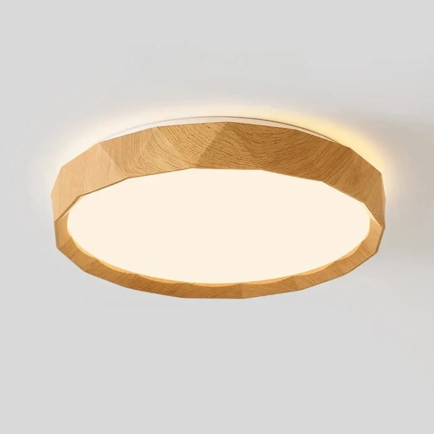 Wood-effect scandinavian LED ceiling light | ZOPELU