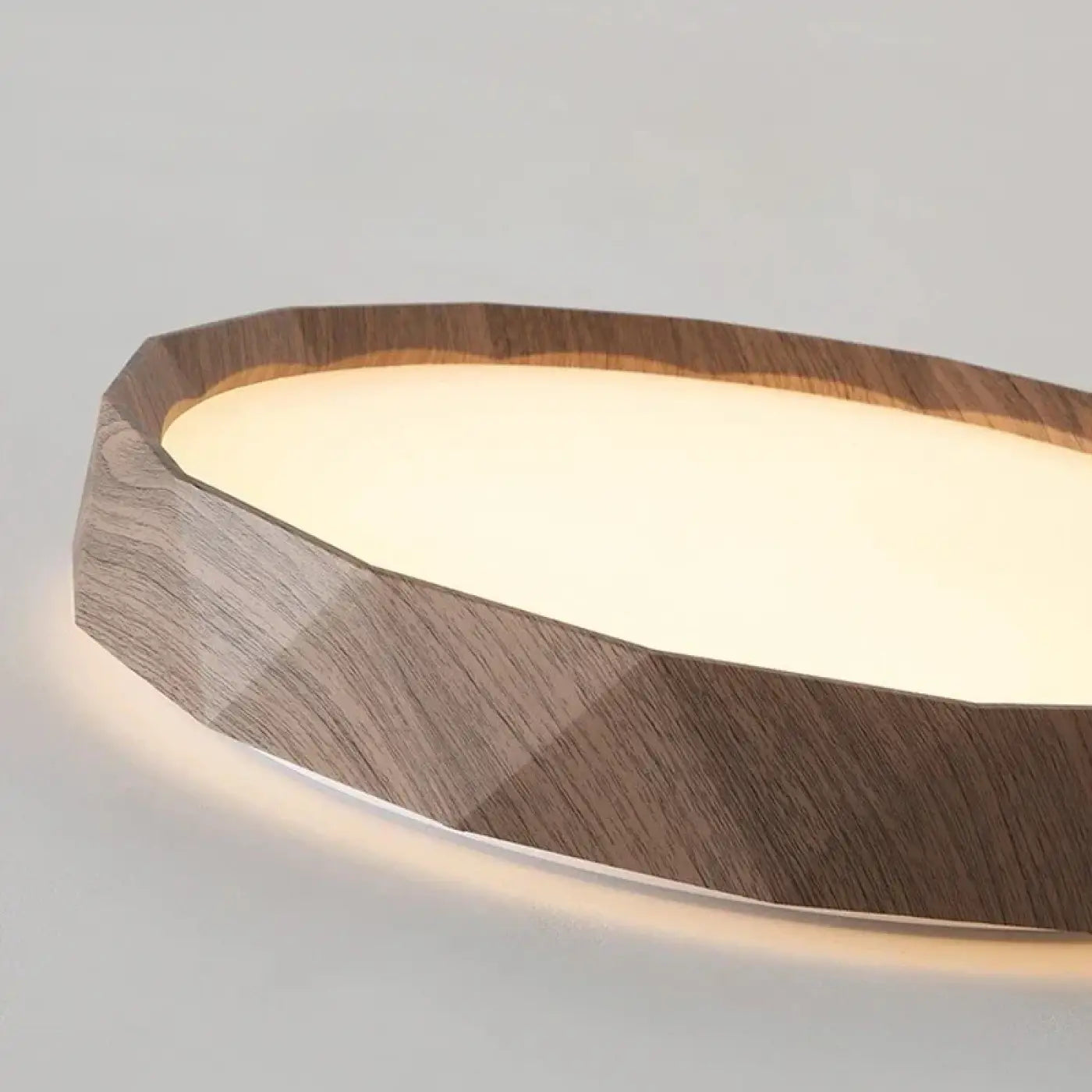 Wood-effect scandinavian LED ceiling light | ZOPELU