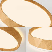 Wood-effect scandinavian LED ceiling light | ZOPELU