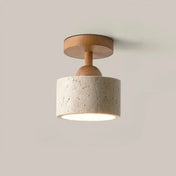 Stone and wood minimalist Scandinavian ceiling light | GUMU