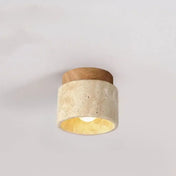 Stone and wood minimalist Scandinavian ceiling light | GUMU