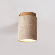 Stone and wood minimalist Scandinavian ceiling light | GUMU