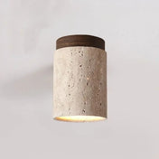 Stone and wood minimalist Scandinavian ceiling light | GUMU