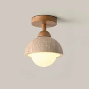 Stone and wood minimalist Scandinavian ceiling light | GUMU