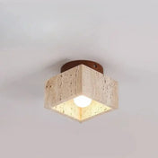 Stone and wood minimalist Scandinavian ceiling light | GUMU