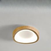 Beige brown wood LED Scandinavian ceiling light | DETIGEN