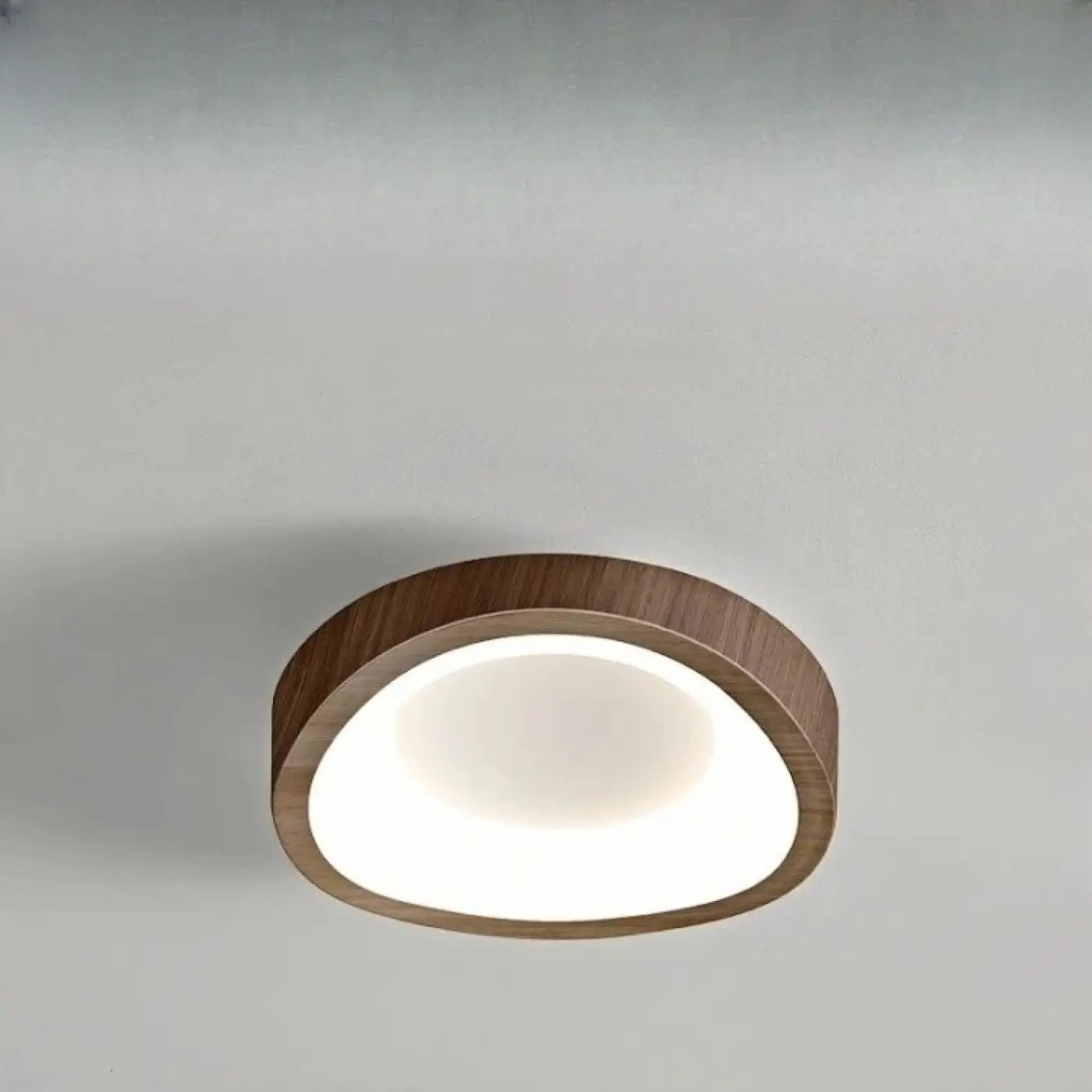 Beige brown wood LED Scandinavian ceiling light | DETIGEN