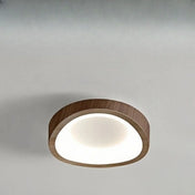 Beige brown wood LED Scandinavian ceiling light | DETIGEN