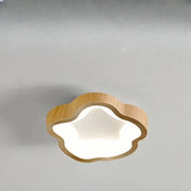 Beige brown wood LED Scandinavian ceiling light | DETIGEN