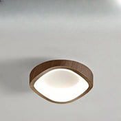 Beige brown wood LED Scandinavian ceiling light | DETIGEN