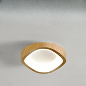 Beige brown wood LED Scandinavian ceiling light | DETIGEN