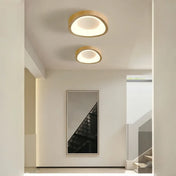 Beige brown wood LED Scandinavian ceiling light | DETIGEN