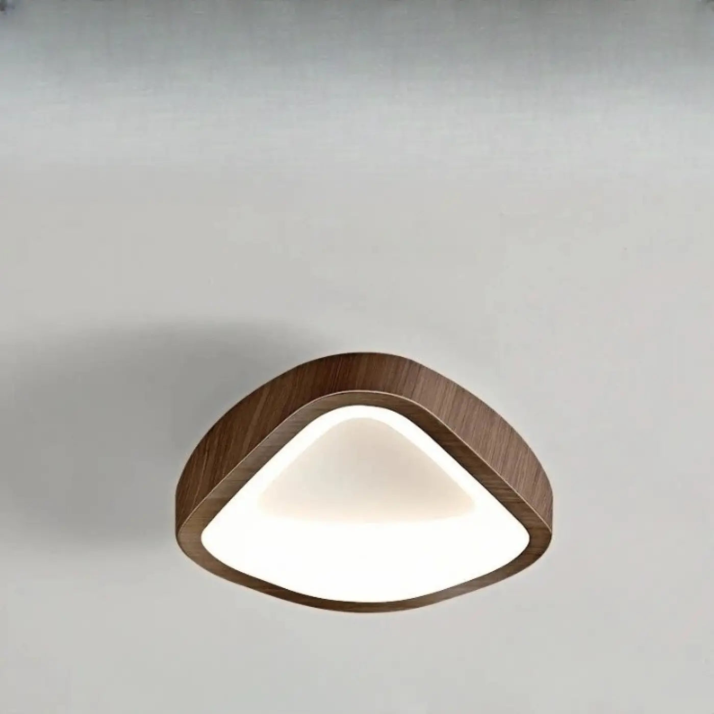 Beige brown wood LED Scandinavian ceiling light | DETIGEN