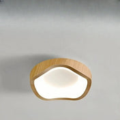 Beige brown wood LED Scandinavian ceiling light | DETIGEN