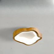 Beige brown wood LED Scandinavian ceiling light | DETIGEN