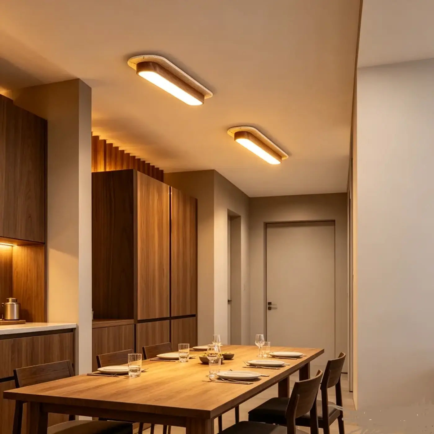 Wood Scandinavian modern design ceiling light | RUTE