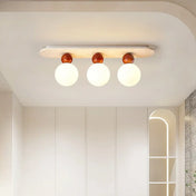 Scandinavian wood and aluminium LED ceiling light | TEBA