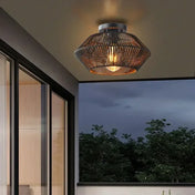 Industrial modern black metal LED ceiling light | DEPIZU