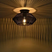 Industrial modern black metal LED ceiling light | DEPIZU