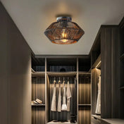 Industrial modern black metal LED ceiling light | DEPIZU