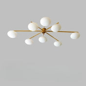 Glass gold and black vintage design ceiling light | TAHELO