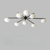 Glass gold and black vintage design ceiling light | TAHELO