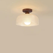 Scandinavian modern wood and glass ceiling light | KOTU