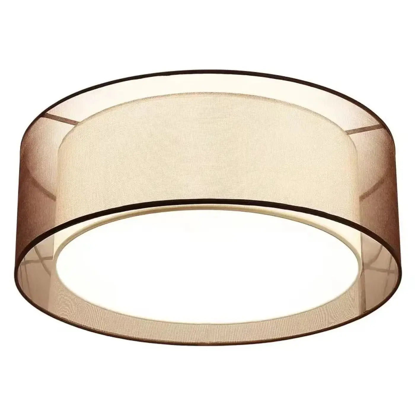 Modern brown LED smoked veil ceiling light | HAZA