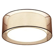 Modern brown LED smoked veil ceiling light | HAZA